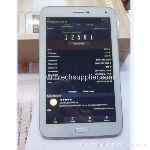 7" Tablet Phone Star F5189 With 8gb Android 4.2.2 Mtk8389 Quad Core Luxury Phone With Case
